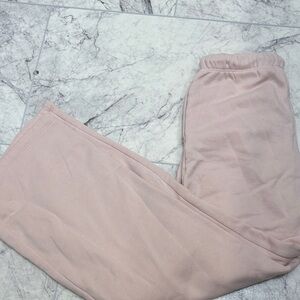 H&M Pale Pink Wide Leg Sweatpants